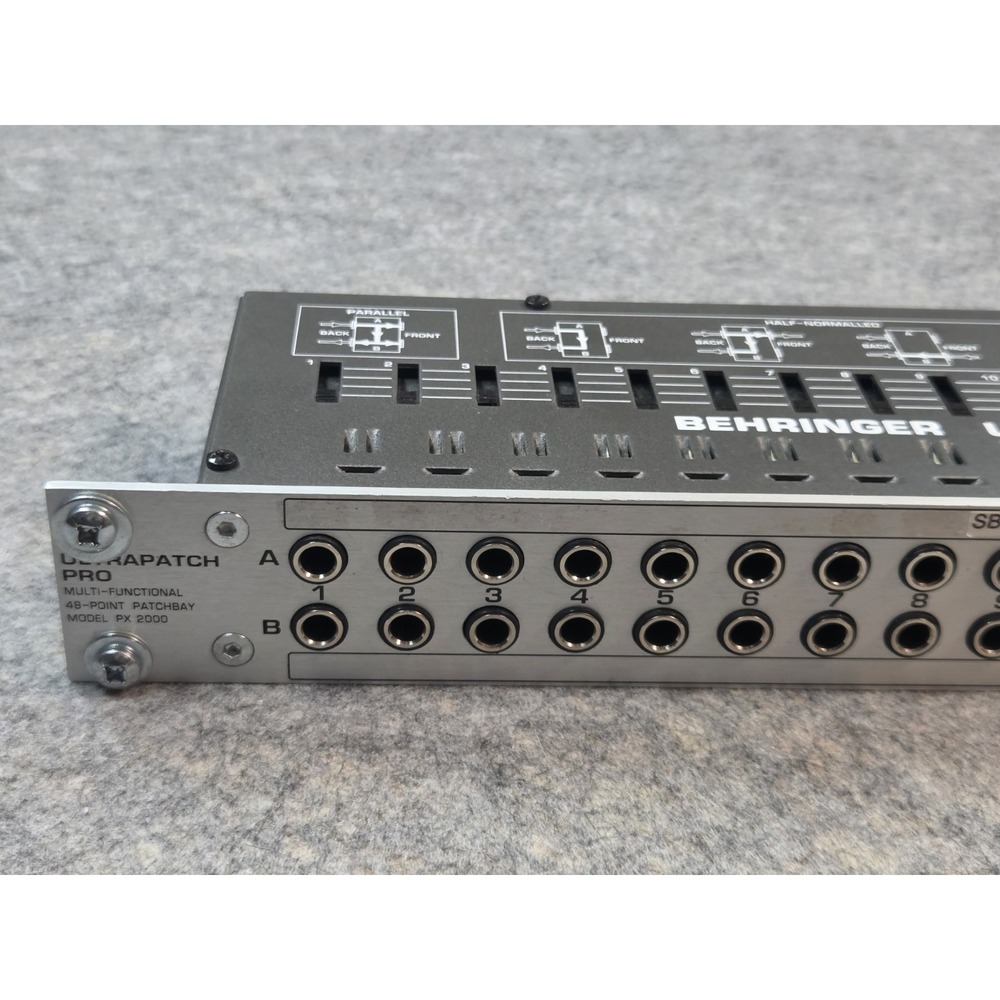 Behringer Ultrapatch Pro Model PX2000 48-Point Patchbay Rack PX 2000 - Picture 5 of 15
